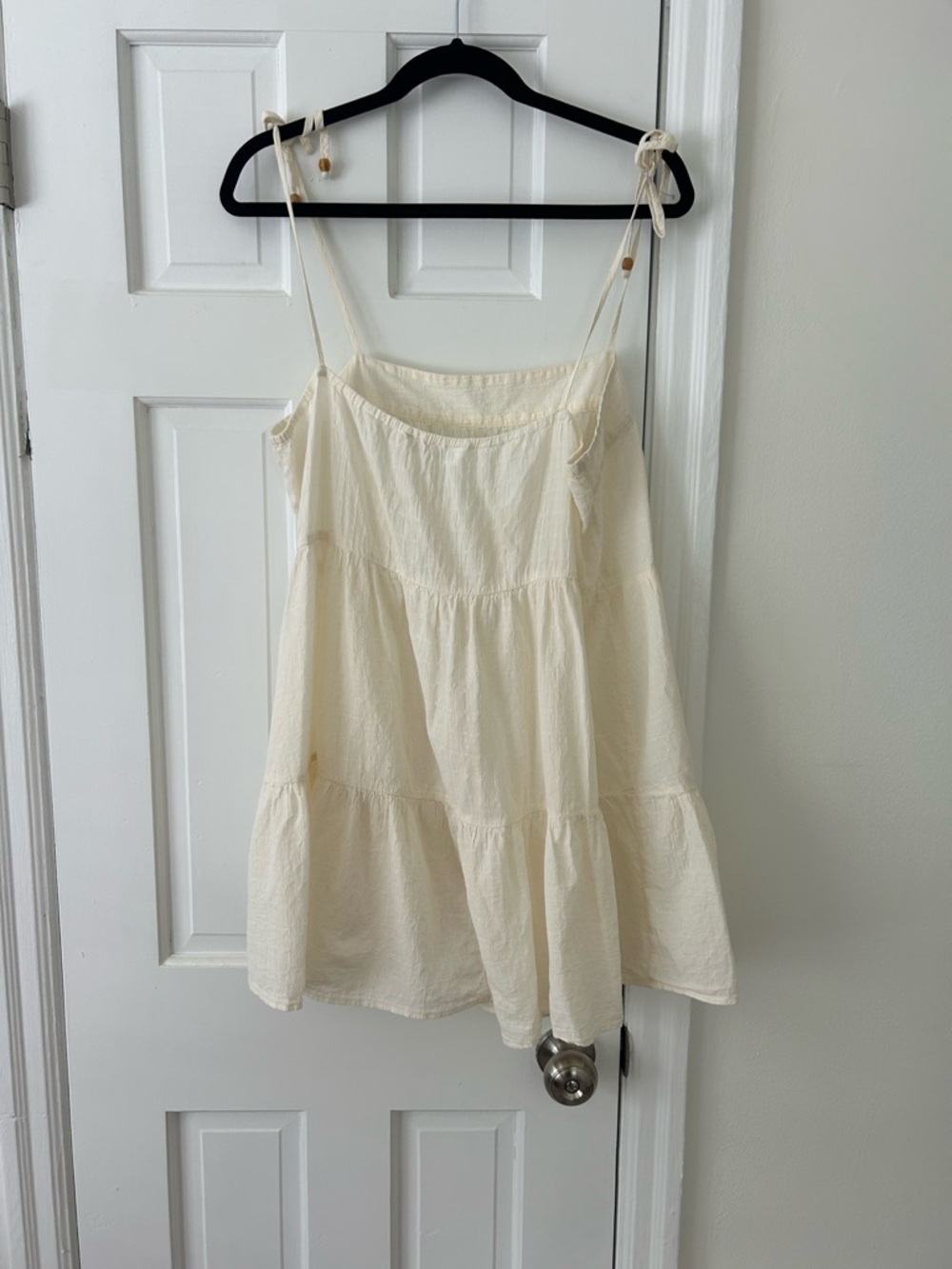 Abercrombie & Fitch Cream Ruffled Mini Dress
